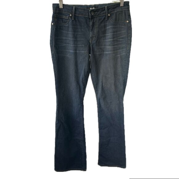Miss Me Denim - Miss Me Women's Stretch Bootcut Flare Faux Front Pockets Zip Up Denim Jeans 30